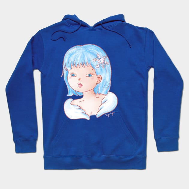 Angel snowy Hoodie by No Idea Gallery